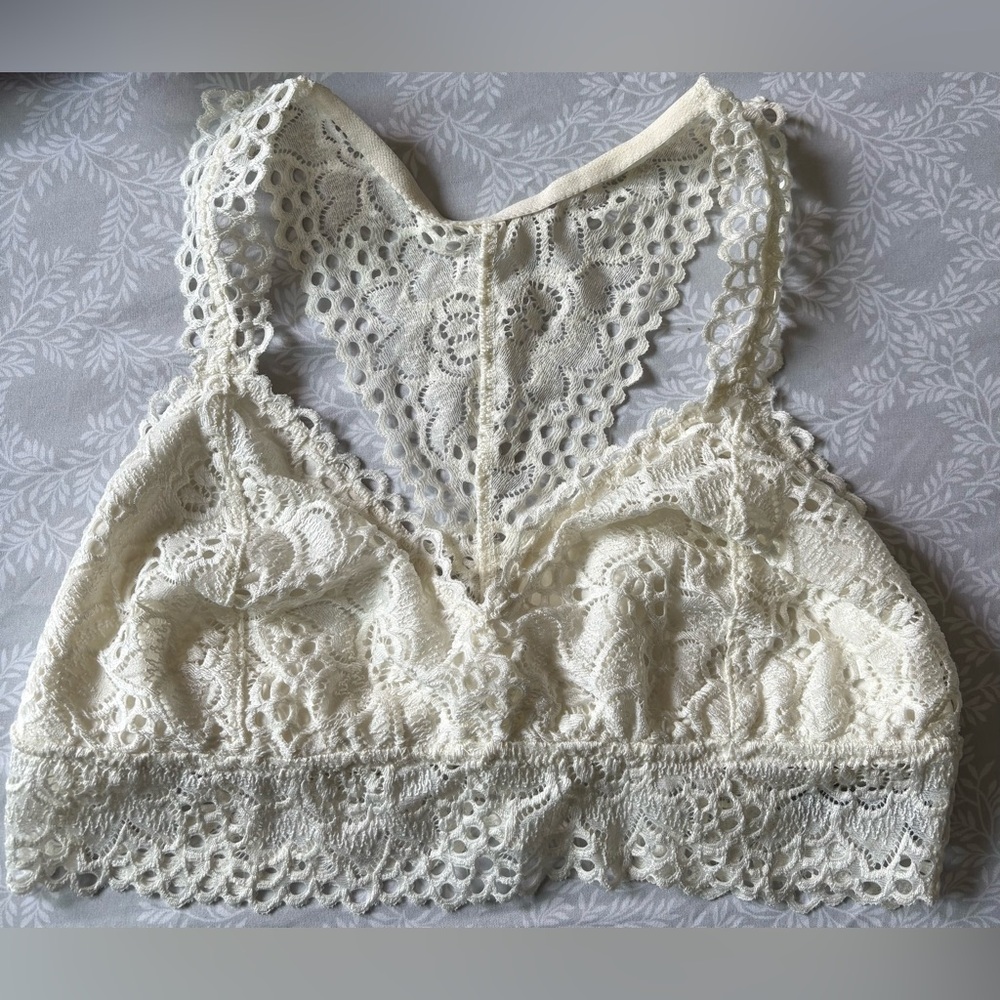 Aerie Lace Bralette in Ivory
